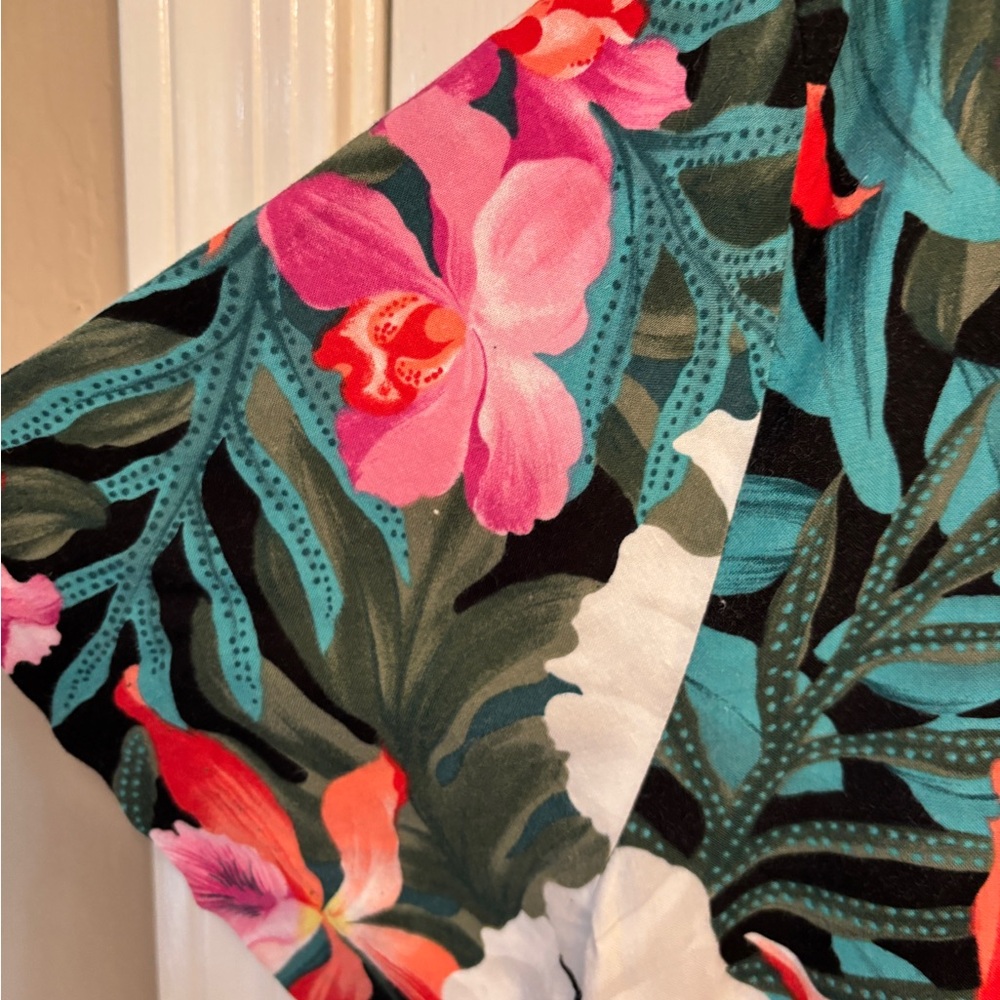 Hilo Hattie Hawaii Vibrant Floral Button Down Shirt Women’s Large Vintage - Picture 4 of 7